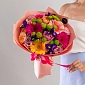 Букет из гербер "Цветочная поляна" - фото 1