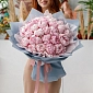 Букет из 25 пионов "Маршмеллоу" - фото 1