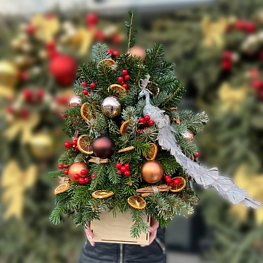 Новогодняя елочка "Праздничное волшебство" - фото 1