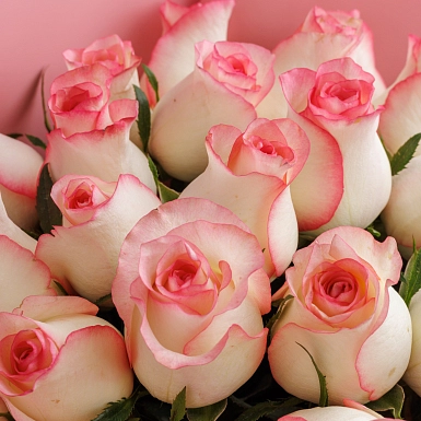 Букет из 25 нежно-розовых роз 70 см "Тянь-Шань" S - фото 5