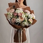 Букет из пионовидных роз "Зефир в шоколаде" - фото 2
