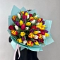 Букет из 51 тюльпана яркий микс - фото 1