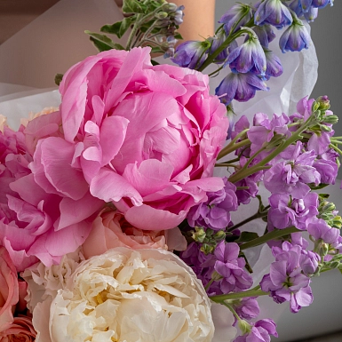 Букет с пионами "Dolce Vita" - фото 4