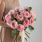 Букет из 15 пионовидных роз "Pink O'hara" - фото 1