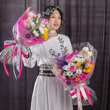 Сет из 2-х букетов "Робкий поцелуй" - фото 5