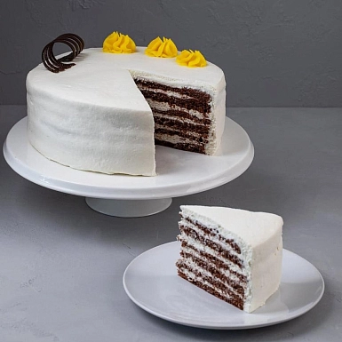 Торт "Шоколадно-банановый (1,3 кг)" M - фото 1