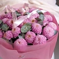 Букет из розовых хризантем Momoka 25 - фото 5
