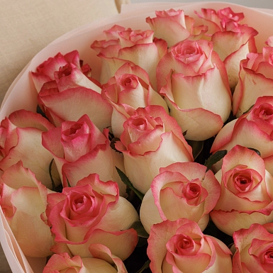 Букет из 51 нежно-розовых роз 50 см "Тянь-Шань" - фото 5
