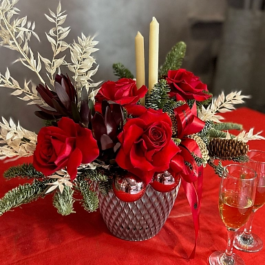 Новогодняя композиция "Искра" - фото 3