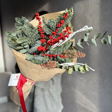 Зимний букет из нобилиса "Романтика зимы" - фото 2