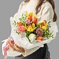 Букет из роз и орхидей "Золотая пора" - фото 2