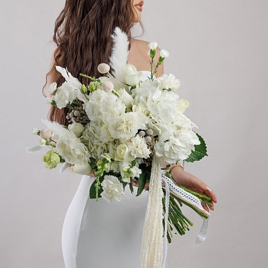 Букет невесты "Белое счастье" - фото 2
