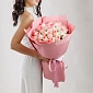 Букет из 25 нежно-розовых роз 70 см "Тянь-Шань" S - фото 2