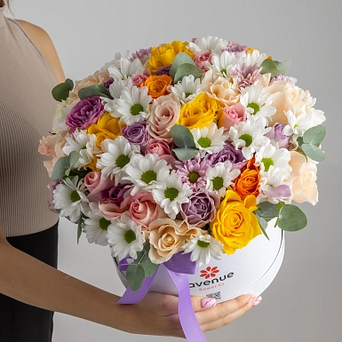 Композиция с хризантемой "Веселое настроение" - фото 4