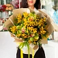 Букет из мимозы и орхидеи "Весенняя роса" S - фото 5