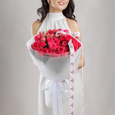 Букет из кустовых роз "Sofi" S - фото 2