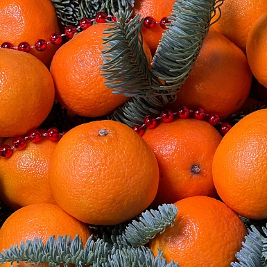 Новогодний бокс с мандаринами - фото 3