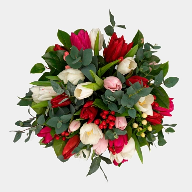 Композиция из тюльпанов "Вихрь" M - фото 3