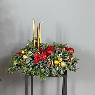 Зимняя композиция  "Лесное вдохновение" - фото 3