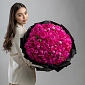 Букет из 151 ярко-розового пиона - фото 4
