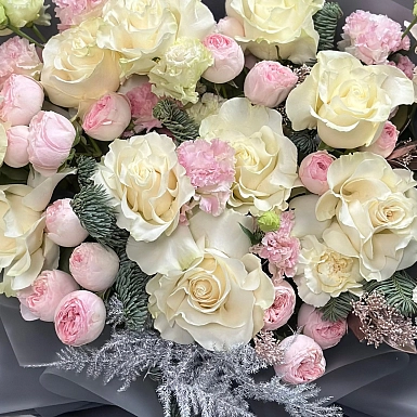 Зимний букет "Снежный румянец" - фото 3