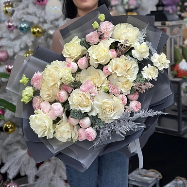 Зимний букет "Снежный румянец" - фото 2