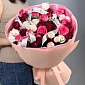 Букет из 15 кустовых роз "Малинка" - фото 5