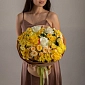 Букет с хризантемами "Yellow" - фото 2