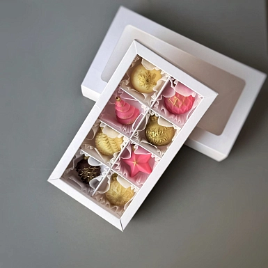 Новогодние шоколадные конфеты ручной работы - фото 1