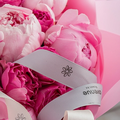 Букет с пионами "Пон-пон" - фото 6