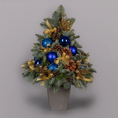 Новогодняя елочка "Синий иней" - фото 2