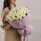 Букет из 51 белых роз 50 см "Тянь-Шань" - фото 3