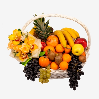 Корзина с фруктами "Фруктовая радость" - фото 1