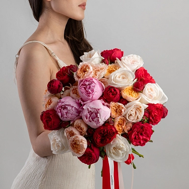 Букет с пионами "Английский сад" - фото 3