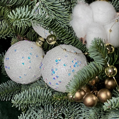 Новогодняя композиция "Золотое свечение" - фото 3