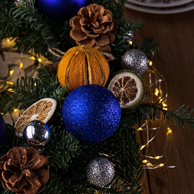 Новогодний венок "Зимний день" - фото 3