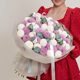 Букет из микс хризантем Momoka 51