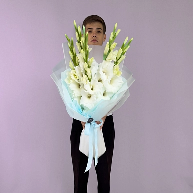 Букет из 5 гладиолусов - фото 2