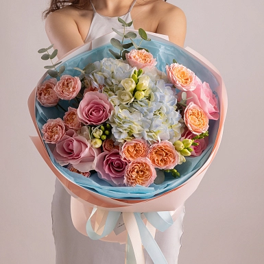 Букет из роз "Цветущий Пейзаж" - фото 1