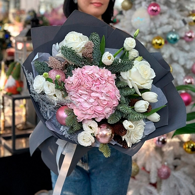 Зимний букет "Пожелание счастья" - фото 2