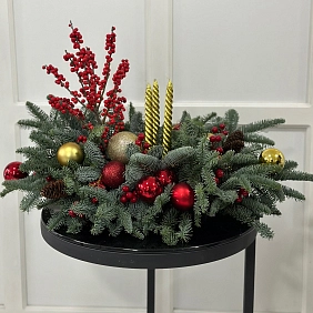 Новогодняя композиция "Хвойный лес"