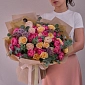 Букет из роз и кустовых роз "Ягодный десерт" - фото 5