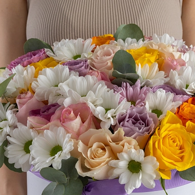 Композиция с хризантемой "Веселое настроение" - фото 5