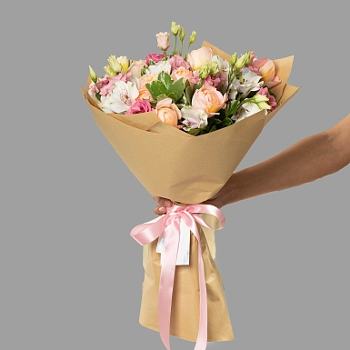 Букет из пионовидных роз "Angie Romantica" S - фото 4